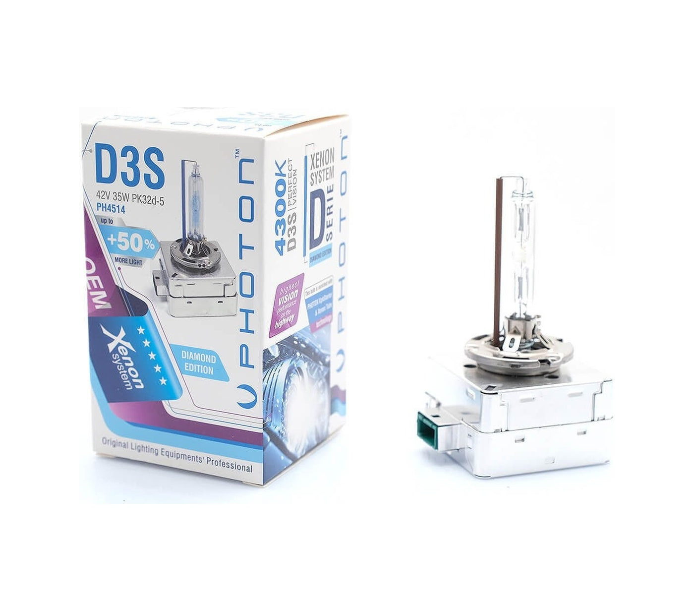 Photon D3s 4300k Gün Işığı Xenon Ampul +%50 Fazla Işık 